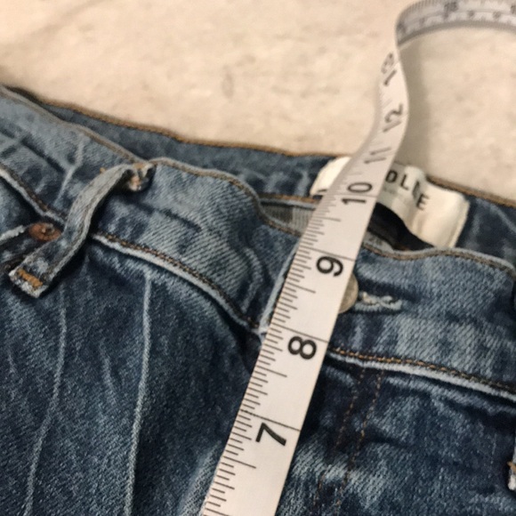 Agolde Jeans Womens 28 Blue Toni Medium Wash Relaxed Boho Ankle High Rise Hippie - Picture 8 of 9